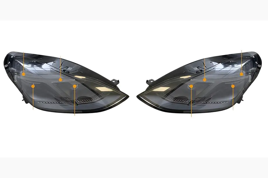 Tesla Model 3 2017– Ajovalot (2 kpl) Image
