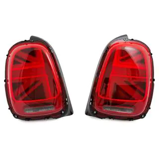 LED-takavalot Union Jack -tyyli, punainen (2 kpl) Mini Cooper F55/56/57 2014–2023 kuva 2