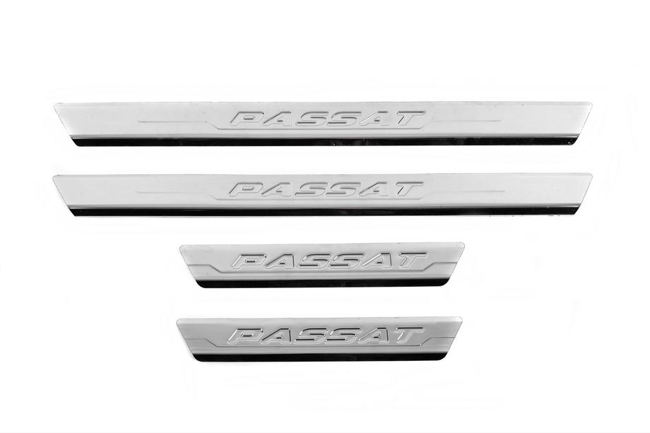 Volkswagen Passat B7 2012–2015 Carmos V3 kynnyslistat (4 kpl, ruostumaton teräs) Image