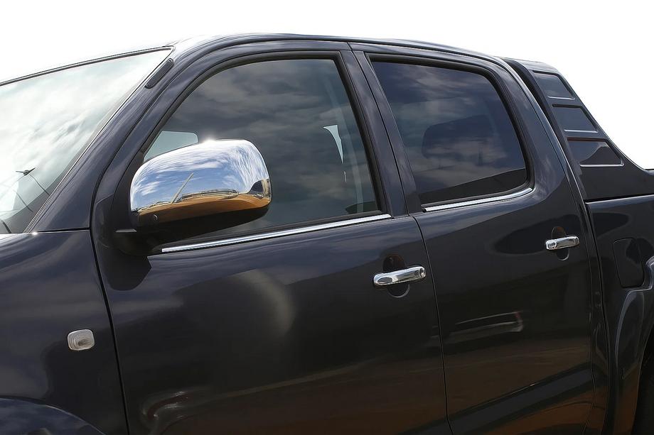 Toyota Hilux 2006–2015 Ikkunalistat (4 kpl, ruostumaton teräs) Image