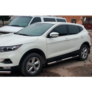 Sivusuojaputket (2017-2021, 2 kpl, ruostumaton teräs) Nissan Qashqai 2014–2021 kuva 1