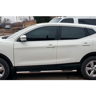 Sivusuojaputket (2017-2021, 2 kpl, ruostumaton teräs) Nissan Qashqai 2014–2021 kuva 3