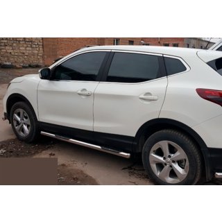 Sivusuojaputket (2017-2021, 2 kpl, ruostumaton teräs) Nissan Qashqai 2014–2021 kuva 4