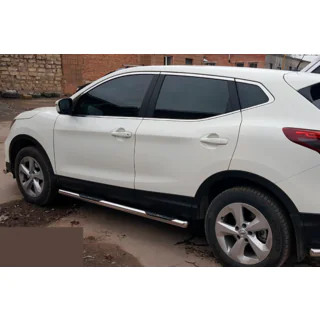 Sivusuojaputket (2017-2021, 2 kpl, ruostumaton teräs) Nissan Qashqai 2014–2021 kuva 4