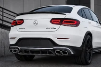Mercedes GLC Coupé C253 2016–2023 Takadiffuusori pakoputken päillä Silver (AMG63 design 2020-2022) kuva 4
