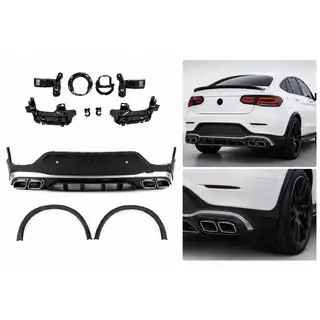 Takadiffuusori pakoputken päillä Silver (AMG63 design 2020-2022)