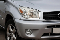 Toyota Rav 4 2001–2005 Ajovalojen kromilistat (2 kpl, muovi) 2003-2006 kuva 1