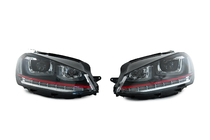 Volkswagen Golf 7/E-Golf 2012–2020 Ajovalot eteen Red-V2 (2012-2017, dynaamiset vilkut, 2 kpl) kuva 3