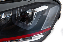 Volkswagen Golf 7/E-Golf 2012–2020 Ajovalot eteen Red-V2 (2012-2017, dynaamiset vilkut, 2 kpl) kuva 11