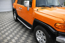 Toyota FJ Cruiser 2006–2022 Fullmond sivuportaat (2 kpl, alumiini) kuva 1