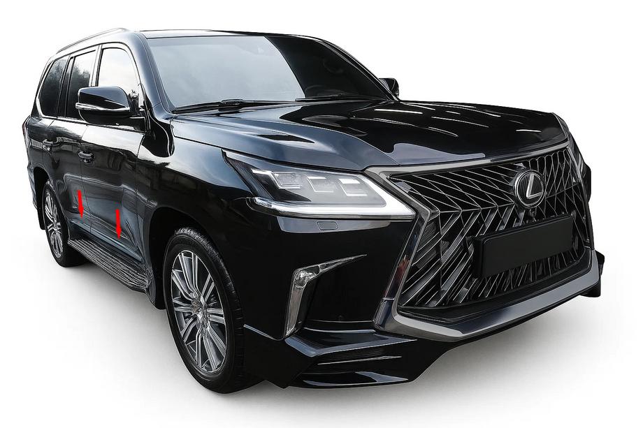 Lexus LX570/450d 2008–2022 BlackEdition listan suojakuoret (2016+) Image