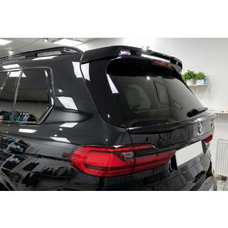 Takalasin spoileri V2 (kiiltävän musta) BMW X7 G07 2019– kuva 2