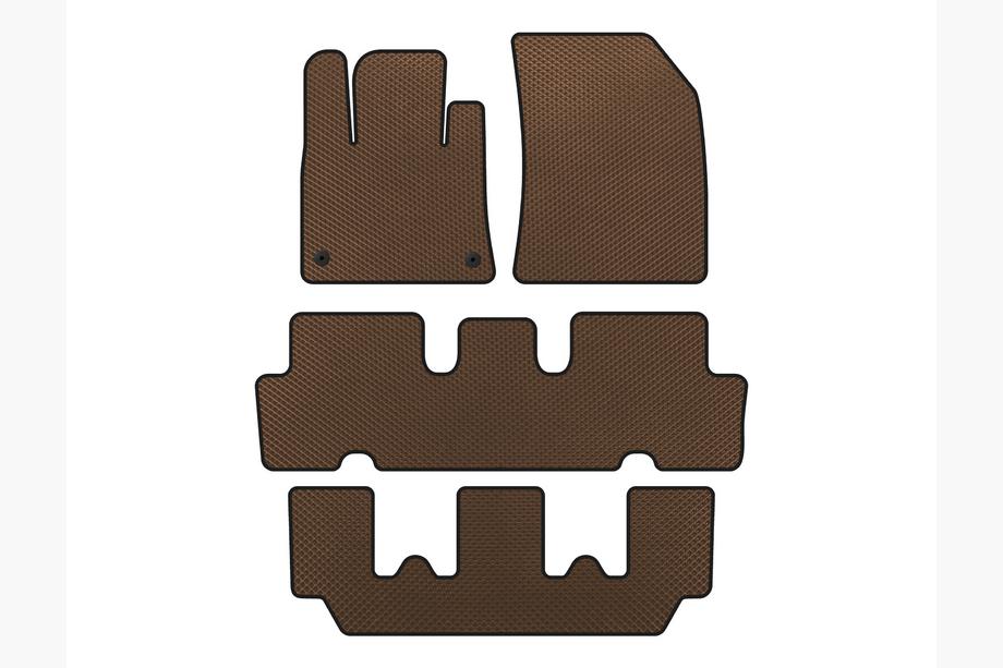 Citroen C-4 Picasso 2013–2022 EVA-mattosarja V1 (3 riviä, ruskea) Image