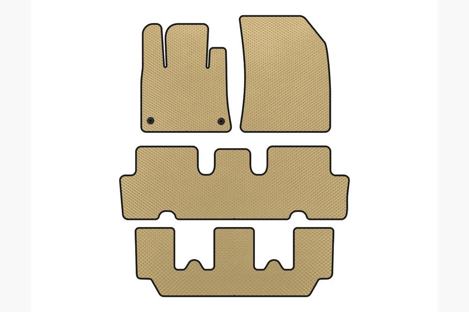 Citroen C-4 Picasso 2013–2022 EVA-lattiamatot V1 (3 riviä, beige) Image
