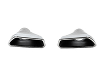 BMW 5-sarja G30/G31 2017–2023 M-Performance Silver pakoputkenpäät (2 kpl) kuva 1