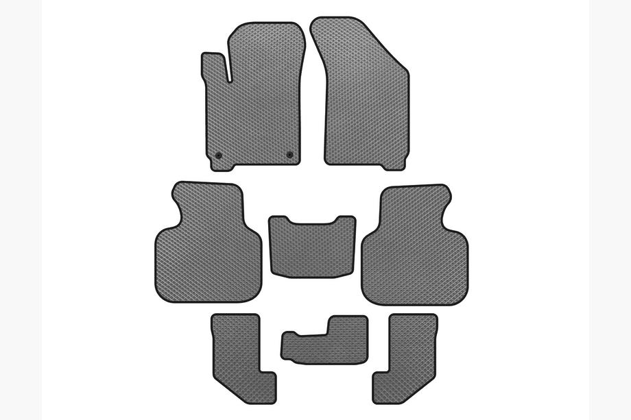 Dodge Journey 2008–2020 EVA-lattiamatot (2008-2011, 3 riviä, harmaa) Image