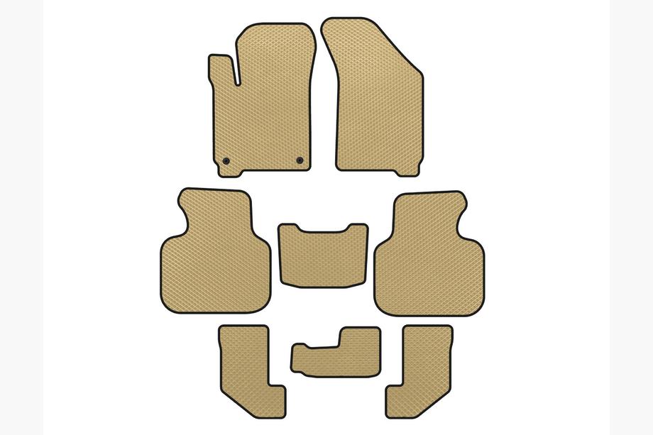 Dodge Journey 2008–2020 EVA-automattosarja (2008-2011, 3 riviä, beige) Image