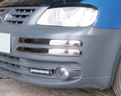 Volkswagen Caddy 2004–2010 Etupuskurin kulmasuojat (4 kpl, ruostumaton teräs) Carmos - turkkilainen teräs kuva 1