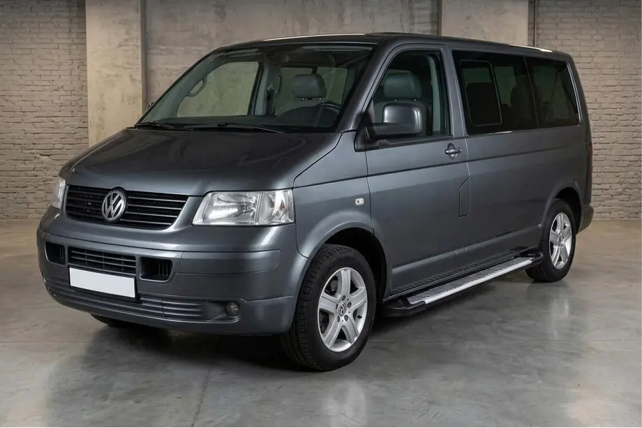 Volkswagen T5 Transporter 2003–2010 Sivukynnykset Line (2 kpl, alumiini) Kuva 1