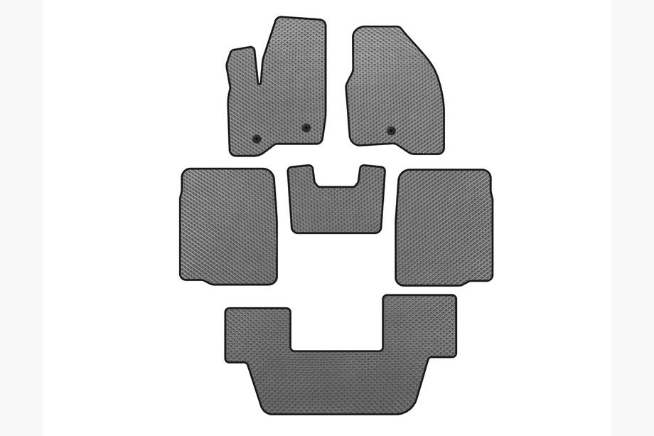 Ford Explorer 2011–2019 EVA-auton sisämatot (3 riviä, 2011-2015, harmaa) Image