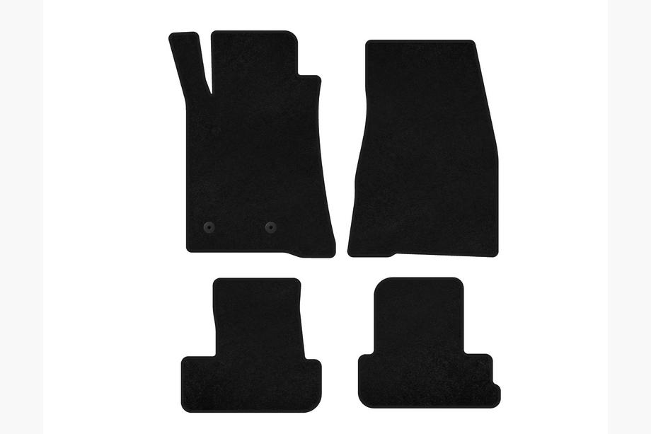 Ford Mustang 2005–2014 Tekstiilimatot Premium (2009-2014, GT, Cabriolet, Musta) Image