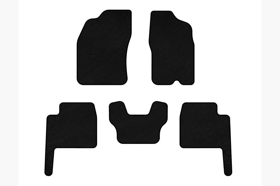 Dodge Durango 2004–2009 Premium-tekstiilimatot (Musta) Image