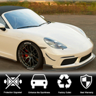 Porsche Boxster/Cayman 982 (718) 2016– Etupuskurin lippa Lip V1 (2016-2019, hiilikuitu) kuva 2