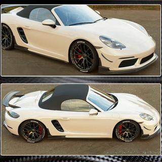 Etupuskurin lippa Lip V1 (2016-2019, hiilikuitu) Porsche Boxster/Cayman 982 (718) 2016– kuva 3