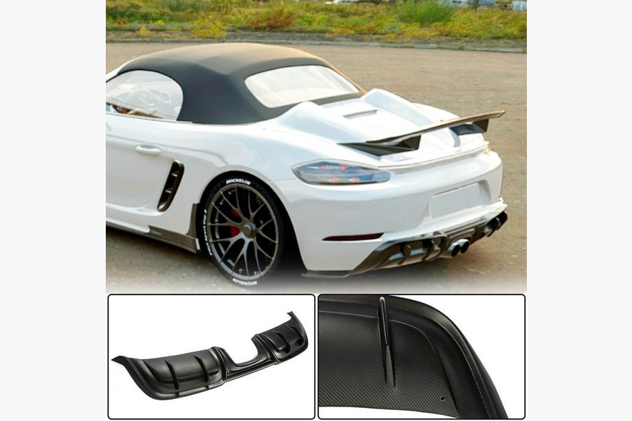 Porsche Boxster/Cayman 982 (718) 2016– Takapuskurin diffuusori V3 (2016-2019, Hiilikuitu) Image