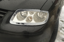 Volkswagen Caddy 2004–2010 Ajovalojen kromikehykset (2 kpl, ruostumaton teräs) kuva 1