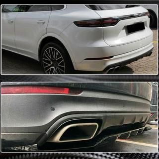 Takapuskurin diffuusori (2018-2023, Hiilikuitu) Porsche Cayenne 2018– kuva 4