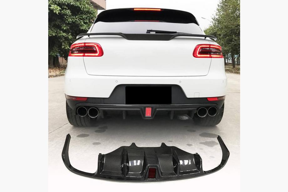 Porsche Macan 2014–2024 Takapuskurin diffuusori V2 (2014-2021, hiilikuitu) Image