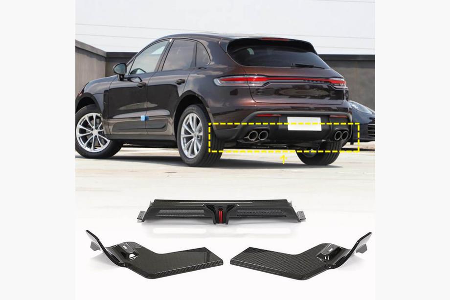 Porsche Macan 2014–2024 Takapuskurin diffuusori V2 (2021+, hiilikuitu) Image