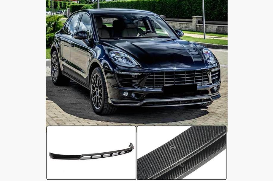 Porsche Macan 2014–2024 Etupuskurin lip-spoileri Lip V2 (2014-2018, Hiilikuitu) Image