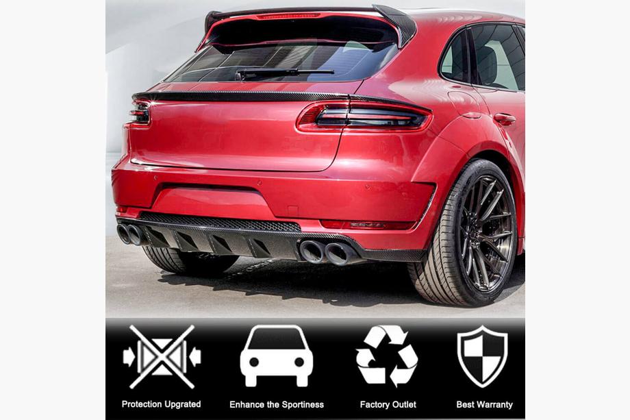 Porsche Macan 2014–2024 Alaspoileri (2014-2018, hiilikuitu) Kuva 3