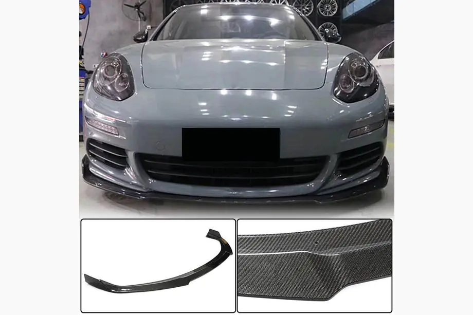 Porsche Panamera 2009–2016 Etupuskurin lip-spoileri (Base 2013-2016, hiilikuitu) Image