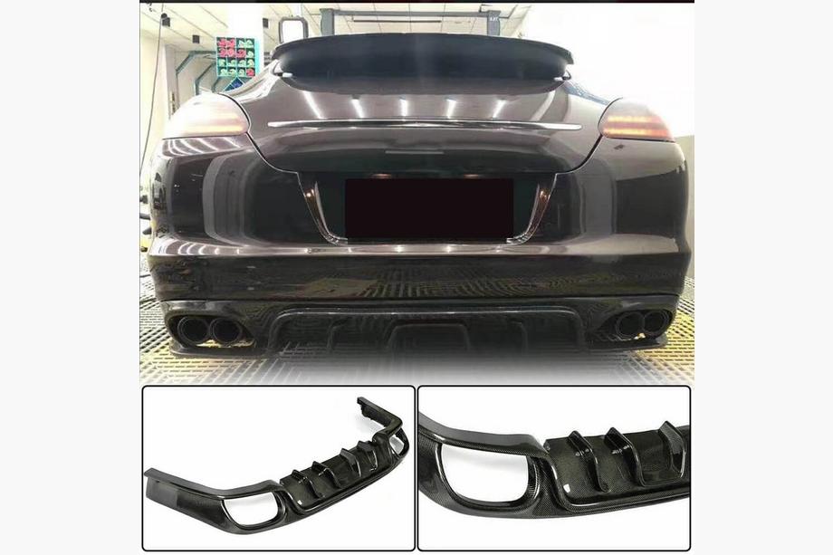 Porsche Panamera 2009–2016 Takapuskurin diffuusori (2009-2013, hiilikuitu) Image