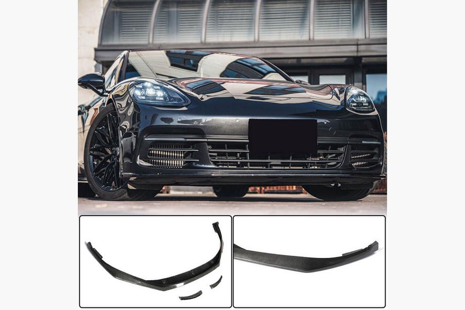Porsche Panamera 2016–2023 Etupuskurin lip Lip (2016-2020, hiilikuitu) Kuva 1
