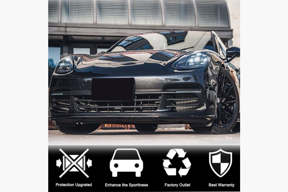 Porsche Panamera 2016–2023 Etupuskurin lip Lip (2016-2020, hiilikuitu) Kuva 3