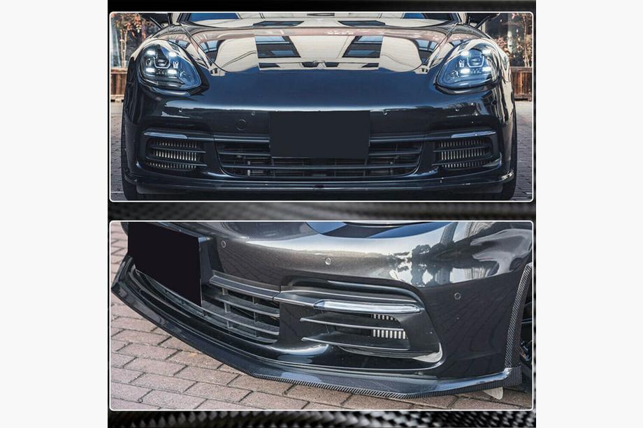 Porsche Panamera 2016–2023 Etupuskurin lip Lip (2016-2020, hiilikuitu) Kuva 4