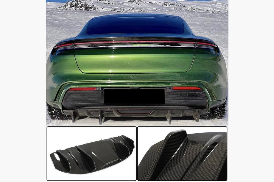 Porsche Taycan 2019– Takapuskurin diffuusori (2019-2024 Base SD, hiilikuitu) Image