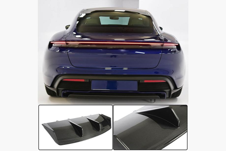 Porsche Taycan 2019– Takapuskurin diffuusori (2019-2024 Turbo S SD, hiilikuitu) Image