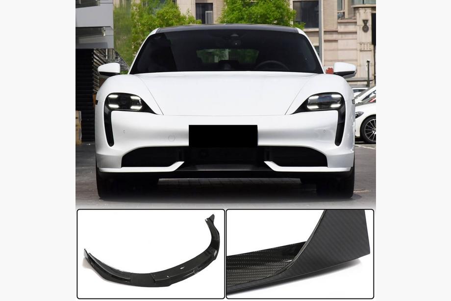 Porsche Taycan 2019– Etupuskurin lip-spoileri (2019-2024 Turbo S, hiilikuitu) Image