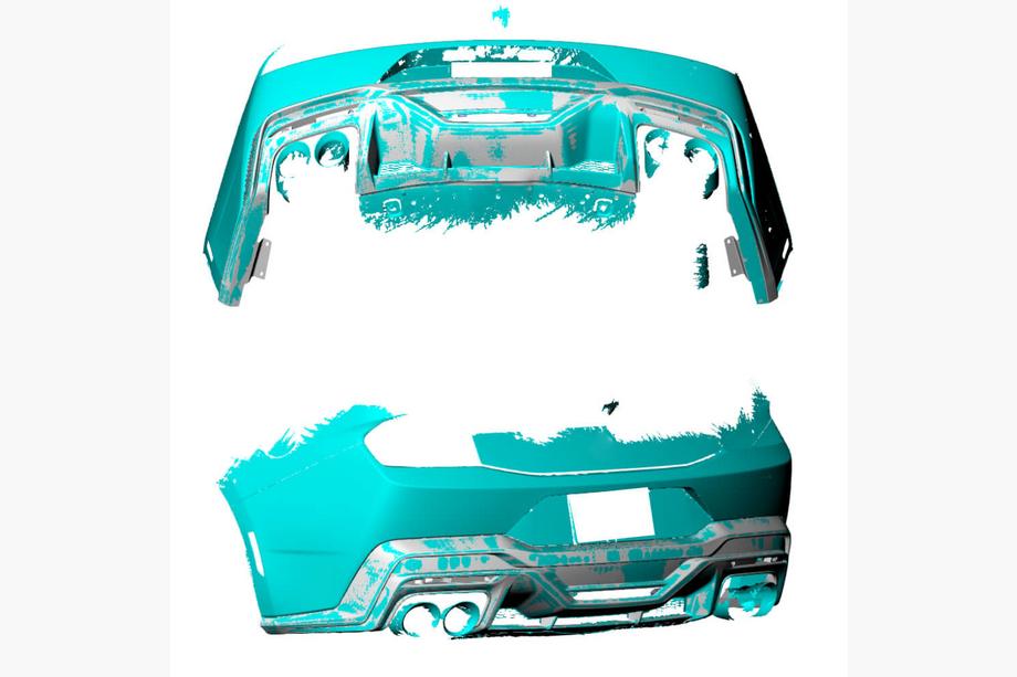 Ford Mustang 2024– Takapuskurin diffuusori (hiilikuitu) Kuva 2