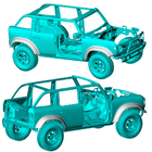 Ford Bronco 2021– Lokasuojan levikkeet (Hiilikuitu) kuva 2