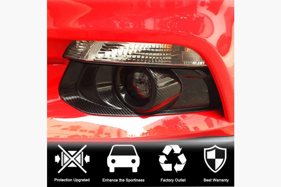 Ford Mustang 2015–2023 Sumuvalojen peiteosat V2 (2015-2017, Hiilikuitu) Kuva 2