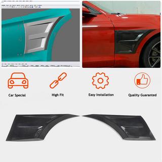 Hiilikuituiset suojalistat etulokasuojiin Ford Mustang 2015–2023 kuva 2
