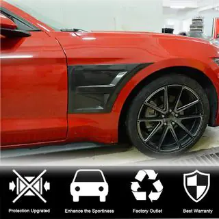 Hiilikuituiset suojalistat etulokasuojiin Ford Mustang 2015–2023 kuva 3