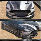 Ford Mustang 2015–2023 Etupuskurin lip-spoileri (2017-2020, hiilikuitu) kuva 4