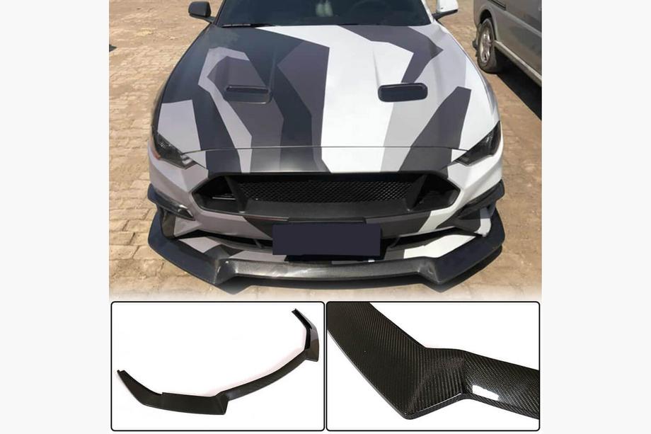 Ford Mustang 2015–2023 Etupuskurin lip-spoileri (2017-2020, hiilikuitu) Image